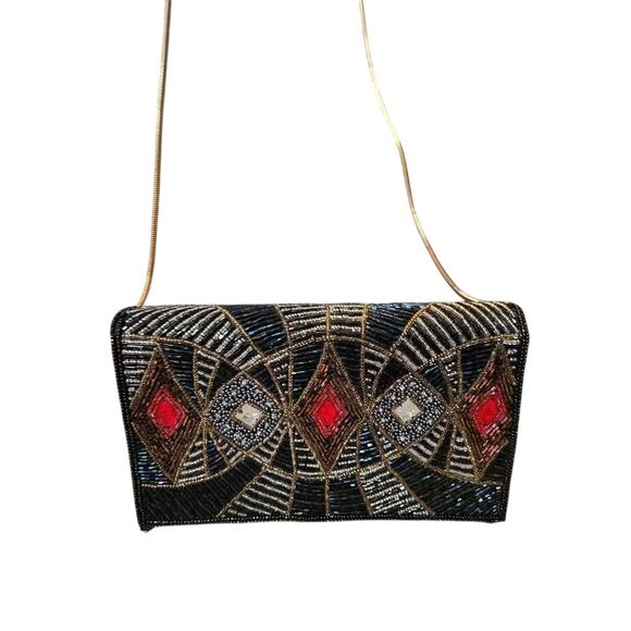 Vintage Carla Marchi Beaded Evening Bag - Picture 2 of 2